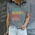 thumbnail image 6 of LYXSSBYX Mama Shirts for Women Short Sleeve Women's Letter Printed Short Sleeved Casual Loose Top Short Sleeved Round Neck Top/shirt, 6 of 6