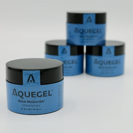 Value Pack (Qty 4) Aquegel Nasal Moisturizer (Original), 12-Hour Nasal Moisture Relief, Water Based Nose Gel, Oxygen Therapy, Dry Nose, Nasal Dryness, Nosebleeds, Cannula, CPAP, Saline Nasal Gel
