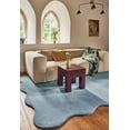 thumbnail image 3 of Homee Hand Tufted Woollen Rugs Scallop Soft Blue Rug Available In All Sizes 5x8 ft 6x9 ft 8x10 ft, 3 of 3