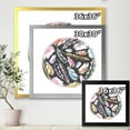 thumbnail image 4 of Designart 'Colorful Boho Feathers In Circle Shape' Bohemian & Eclectic Framed Art Print, 4 of 4