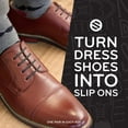 thumbnail image 2 of THE ORIGINAL STRETCHLACE | No Tie Silicone Dress Shoe Laces | Elastic Laces to Turn Dress Shoes Into Slip-Ons | Black, 1.6" (4cm), 2 of 8