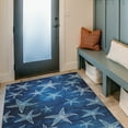 thumbnail image 5 of Linon Outdoor Washable Area Rug Collection, Blue and Light Blue, 3' x 5', 5 of 7