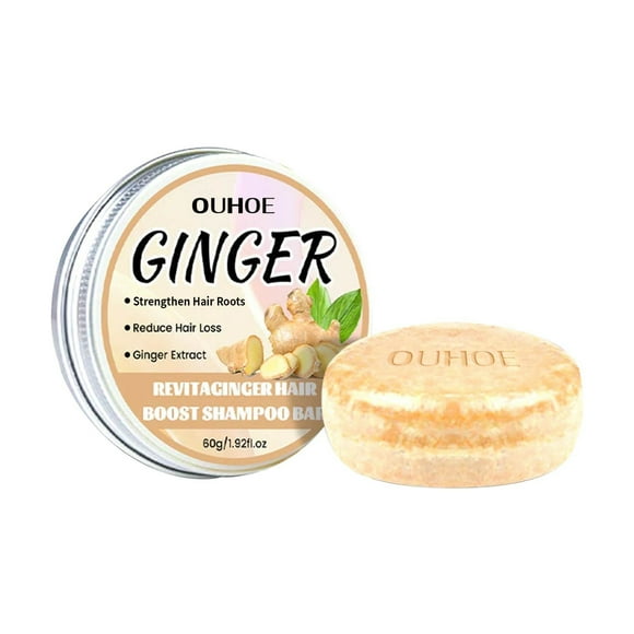 FcBaudy Hand Soap Ginger Shampoo Soap Refreshing Avoid-dandruff Oil- Smoothing Hair Nourishing Scalp Revita Ginger Hair Shampoo Bar Ginger Shampoo Soap