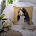 thumbnail image 3 of Carolines Treasures SC9134PW1414 Springer Spaniel Wipe your Paws Fabric Decorative Pillow, 14Hx14W, multicolor, 3 of 4