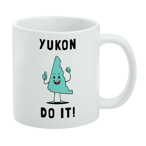 Yukon Do It You Can Canada Funny Humor White Mug