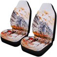 thumbnail image 1 of Juego de 2 fundas para asientos de coche ABPHQTO pintura al óleo Street View Paris Universal, 1 of 3
