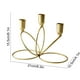thumbnail image 3 of xihome Candelabro de metal de 3 brazos para centro de mesa, ideal para decoracin navideña, bodas, fiestas, comedores y hogar. Candelabro de aleacin de hierro., 3 of 6