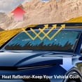 thumbnail image 6 of Xixirimido Windshield Sun Shade for Car SUV Truck Foldable Sunshade for Car Windshield Block UV Rays Keep Your Vehicle Cool Car Interior Accessories, Starry Night Forest, 6 of 8