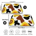 thumbnail image 7 of Lsque Sunflower Cow Car Windshield Sun Shade | Accordion Folding Style Auto Shade for Car Truck SUV Van | Blocks UV Rays Sun Visor Protector | Small, 7 of 7