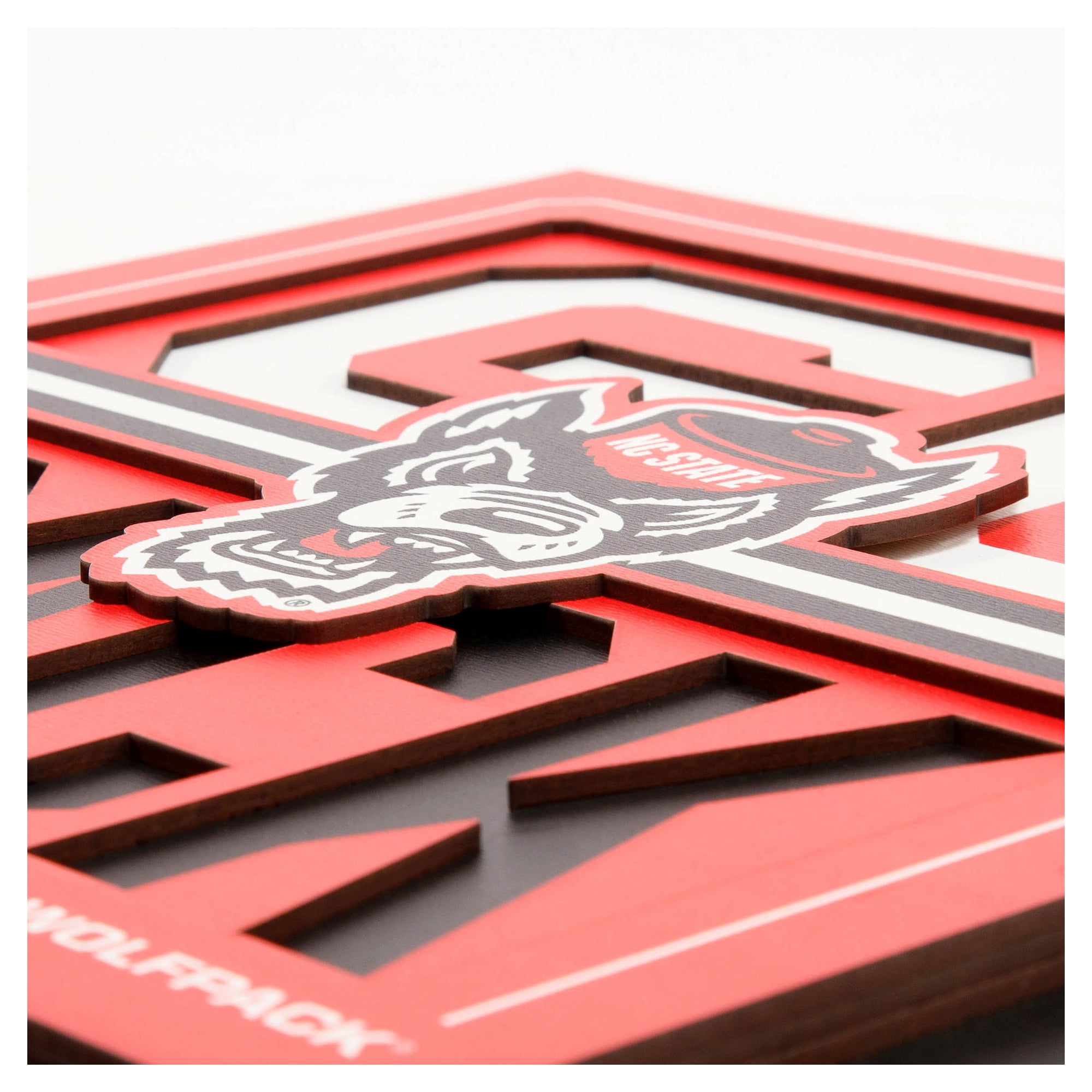 IDNA NC State Wolfpack 12" x 12" Slogan Series 3D Wall Art