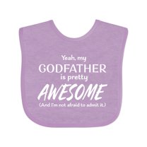 Inktastic Yeah My Godfather is Pretty Awesome Boys or Girls Baby Bib