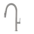thumbnail image 1 of Stylish Catania 14" Single Handle Brushed Stainless Steel Pull Down Kitchen Faucet K-141B, 1 of 11