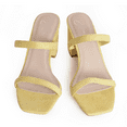 thumbnail image 3 of J. Adams Stormi Sandals Women Flat Mules- Square Toe Double Band Block Heel - Sandals for Women, 3 of 6