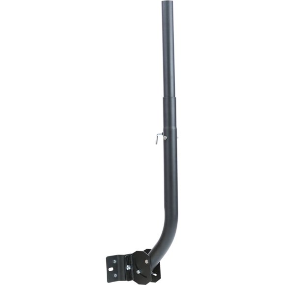 Channel Master CM-3090 Telescoping Universal Antenna Mast Pole Adjustable Roof Mount to Wall, Eave, Attic, Chimney on Flat, Slanting or Vertical Surface,43.125" x 9" x 4.75" in,Black