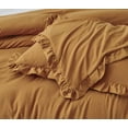thumbnail image 3 of Chezmoi Collection Nora 2-Piece Spice Ruffled Edge Trim Microfiber Comforter Set, Twin Size, 3 of 9