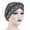 Gray, variant on African Womens Turban Cap Braid Twist Pearl Beading Headscarf Pre tied Cap Chemo Headwrap Cancer Hair Cover