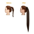 thumbnail image 3 of SAYFUT Long Straight Clip in Ponytail Extension,20/28 Inch Wrap Around Drawstring Pony Tail Hair Extension Synthetic Hairpiece Hair Piece for Women (1B#140-160g), 3 of 8