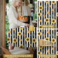 thumbnail image 5 of Sunflower and Leaf Black Pattern Round Tablecloth 70"x70", Wrinkle Resistant Wipeable Table Cover for Kitchen Dining Room Picnic Patio and Party, 5 of 6