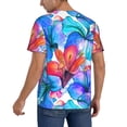 thumbnail image 5 of Haiem Hip Hop Hipster Baseball Jersey Button Down Shirts Sports Uniforms Men Women Jersey(Bright Flowers,Medium), 5 of 9