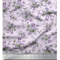 thumbnail image 1 of Soimoi Polyester Crepe Fabric Leaves & Floral Artistic Decor Fabric Printed Yard 52 Inch Wide, 1 of 3