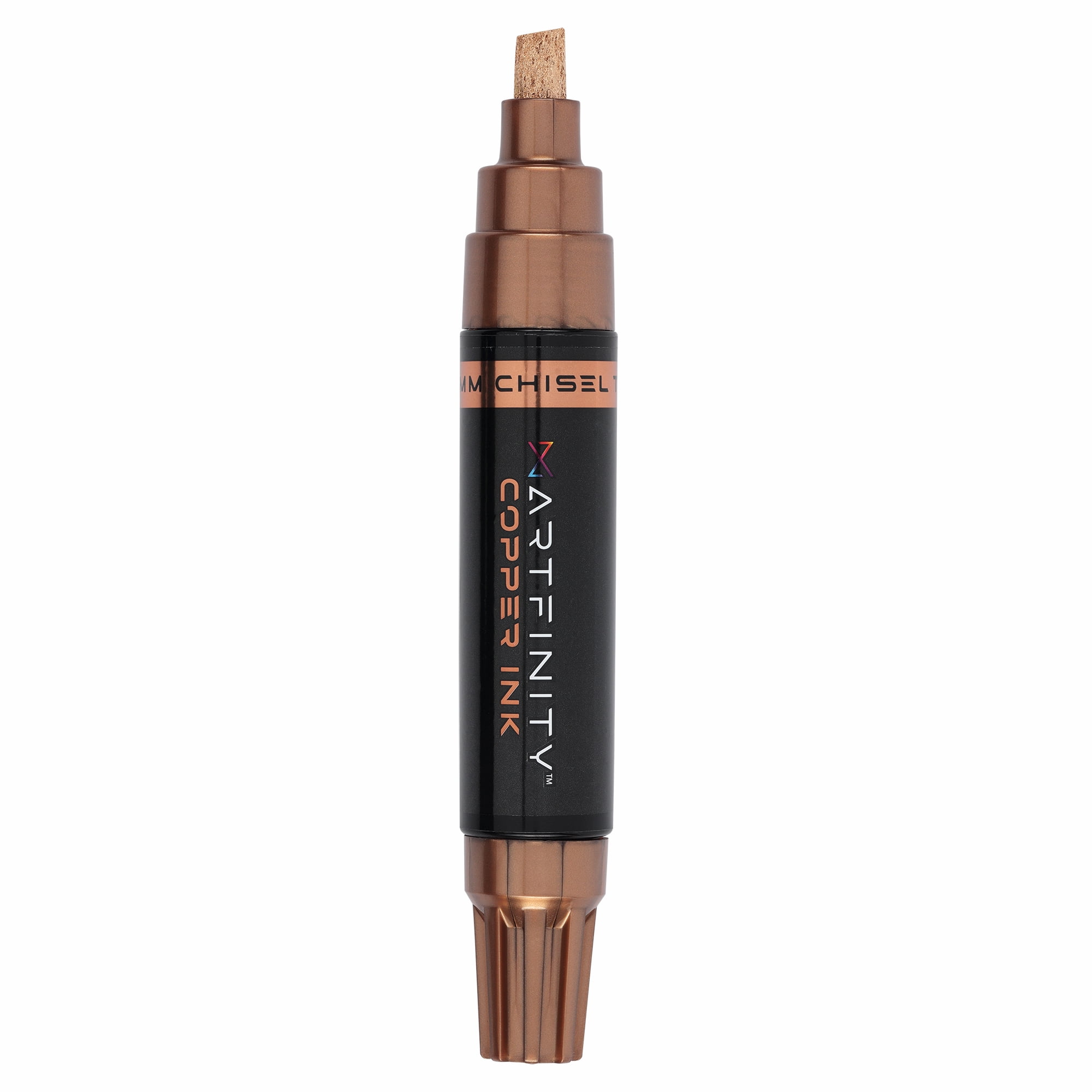 Artfinity Rich Metallic Markers - Professional Metallic Markers for Artists, Drawing, CAlligraphy, & More! - [Copper - 8.5mm Chisel Nib]