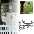 thumbnail image 2 of Heavy Duty Cast Iron Bird Feeder with Hanging Bracket - Wall Mounted Bird Bath and Garden Decor for Wild Birds - Vintage Style Outdoor Hanger for Fences Trees Planters Wind Chimes, 2 of 7