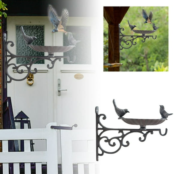 Elegant Bird Feeder Wall Mounted Garden For Wild Birds Durable Bird Bath Container For Fencing And Trees Bag Deer Feeder Wild Birds Unlimited Suet Feeder Feeder Pole for outside Feeder Window Suction