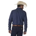 thumbnail image 5 of Wrangler Men's Authentic Cowboy Cut Work Western Long-Sleeve Firm Finish Shirt,Blue,17 36, 5 of 5