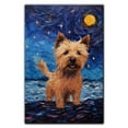 thumbnail image 3 of Thuan Norwich Terrier Dog Art Van Gogh-Inspired - Contemporary Abstract Modern Dog Wall Decor - Dog Painting Canvas Canvas Print 11x17 inches Unframed, 3 of 6