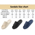 thumbnail image 4 of Ecetana Pillow Slippers for Women Non Slip Shower Slides Bathroom Sandals, 4 of 7