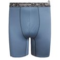 thumbnail image 6 of Reebok Mens Big & Tall Performance Boxer Briefs with Fly Pouch - 3 Pack (Black/Blue/Charcoal), XXL, 6 of 7