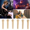 thumbnail image 3 of 6 uds accesorios de guitarra clavijas de cuerda sólida clavijas de puente de guitarra cobre puro, 3 of 9