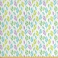 thumbnail image 1 of Leaves Fabric by the Yard, Spring Botanical with Stripes and Dots in Pastel Hues, Decorative Upholstery Fabric for Chairs & Home Accents, 5 Yards, Lilac Avocado Green by Ambesonne, 1 of 2