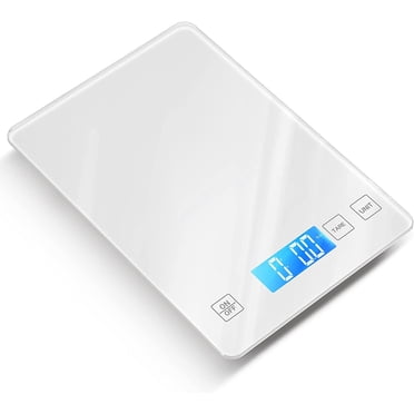 SUGIFT Digital Food Scale, 22lb Kitchen Scale Weight Grams and oz, 1g/0.1oz Precise Graduation for Baking, Cooking and Coffee-White