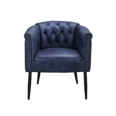 brayden studio henault leather barrel chair walmart com