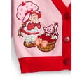 thumbnail image 3 of Strawberry Shortcake Button Down V Neck Cardigan with Long Sleeves, Sizes XS-XL, 3 of 3