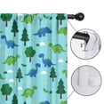 thumbnail image 4 of Blackout Kids Curtains,Light Blue Dinosaurs Forest Pattern Childrens Insulated Curtains Set Of 2,Bedroom Essentials,Toddler Room Decor 52"x63", 4 of 5