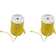 thumbnail image 4 of Pack of 2 Pearlized Raffia Ribbon Rolls 200 Yards for Kraft Packaging and Decoration (Gold), 4 of 4