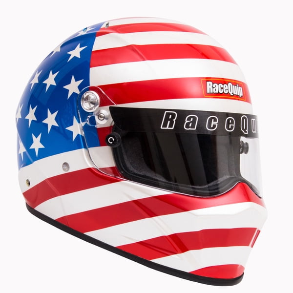 RaceQuip 283123 VESTA15 Full Face Helmet SA2015 American Flag Graphic