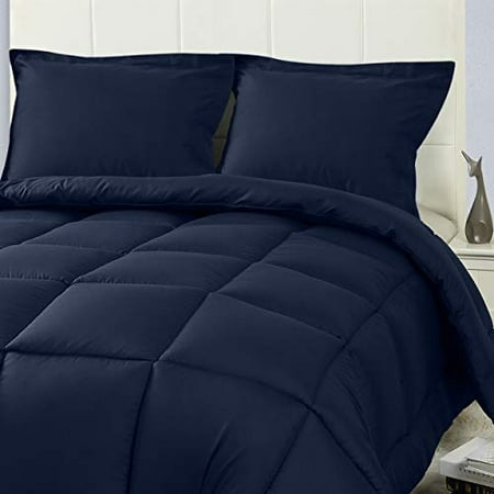 Utopia Bedding 3 Piece Comforter Set (King/California King, Navy) with