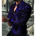 thumbnail image 1 of Camisa tipo cárdigan de cuello polo de manga larga con estampado clásico de verano para hombre, ropa creativa de alta calidad para hombre, 1 of 6