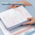 thumbnail image 3 of 5 Pcs/Ensemble Dossier A4 Rangement Livre Morandi Mignon Transparent Imperméable Sac de Dossiers pour Bureau Fournitures Scolaires Protection de Documents Violet-5 Pcs, 3 of 6