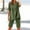 Army Green, variant on Linen Sets for Women 2 Piece Summer Womens Daily Casual Solid Long Sleeve Shirt Tops Pockets Pants Shirt Trousers Set Tracksuit Lounge Matching Sets Beige L