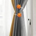 thumbnail image 5 of Aaihamo Bendable Curtain Tiebacks, 2 Pack Floral Twists Curtain Tiebacks, Decorative Curtain Holdbacks for Drapes Sheers Home Window, 5 of 6