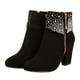 thumbnail image 1 of EeaseMX 1 par de delicadas botas de tacón para otoño e invierno para mujer, botines cortos para boda, 1 of 8