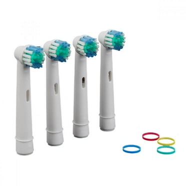 4 Pack Electric Toothbrush Replacement Heads For Oral B Braun Soft Bristles Dual Precision Clean