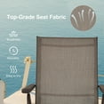 thumbnail image 5 of Costway Patio Folding Chaise Lounge Chair Outdoor Portable Reclining Lounger Beach Brown, 5 of 8