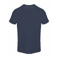 thumbnail image 5 of IYTR Men's Shirts Crew Neck Short Sleeve Slim Fit Muscle T-Shirt Textured Pattern Casual Summer Gym Workout Athletic Solid Color Tee (Navy,XXL), 5 of 7