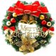 thumbnail image 1 of Corona Navideña, Para Colgar, Hermosas Guirnaldas Con Bolas, Decoración Para Interior Y Exterior, Fantástica Corona Con Lazo Navideño, Para Puerta, Ventana,, 1 of 5