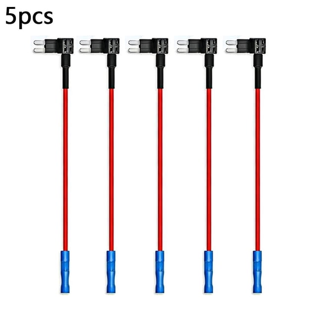 5-Pack Universal Automotive Fuse Holder Box PVC Mini Fuse Block for Cars RVs Easy Install Multiple Sizes Micro Mini Small Medium